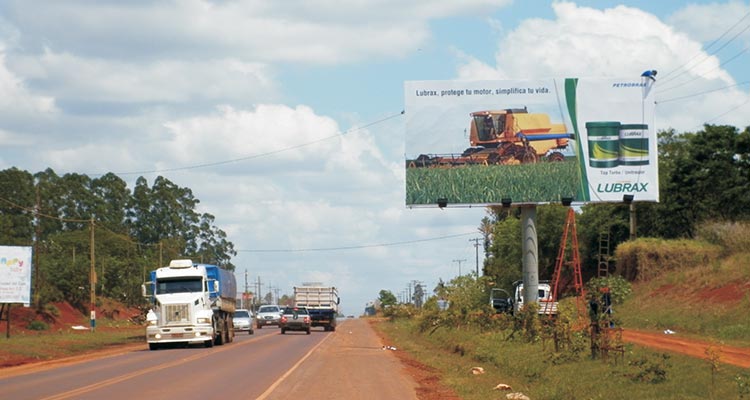 Espacio publicitario en San Rita, Paraguay 2020