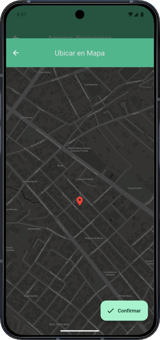 Aplicación Móvil para servicios de limpieza Ubicacion